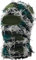 Ezweiji Balaclava Maske Skimaske Sturmmaske Winddichte und Atmungsaktive Kälteschutzmaske für Ski, Motorrad und Outdoor Aktivitäten (Nylon, Tarnfarbe Grün)