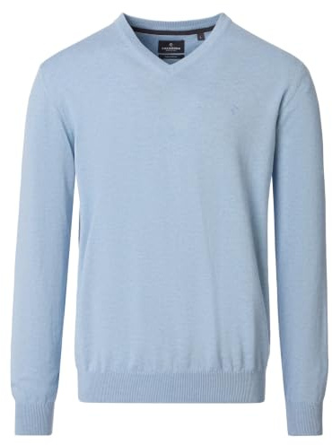 CASAMODA Herren Pullover mit V-Ausschnitt unifarben Elastischer Bund