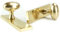 UNDERGROUND PARTS Jones & Grey New York Solid Brass Oval Round Door Knobs Handles on a Long Backplate - Polished