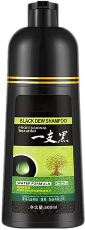 Dauerhafte Haarfarbe, 500ML Haarfärbeset für intensive und langanhaltende, Coloration für bis zu 8 Wochen strahlende Farbe, Ohne Ammoniak, Good Starter Set (Schwarz)