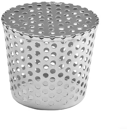 mit rundem Loch, Edelstahl-Bodenablauf, Dachbelüftung und Drainageauslass, Anti-Schmutz-Filtersieb (90 mm)