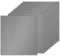 PATIKIL 10 Blatt Kartonpapier Quadratisch 250g - 30,5 x 30,5 cm - Dickes Bastelkarton zum Basteln Hochzeit Karton Glitzer Papier Stanzen DIY Deko Bastelpapier Bedruckbar, Grau
