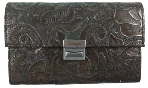 déqua G8 Leder Unikat Geldbörse Rose metallic-braun