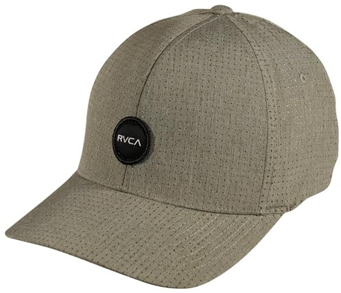 RVCA Shane Flexfit Mütze - Dark Olive, Dark Olive, S/M