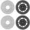 Trendecor Mopptücher mit Ersatzhalterung, Wischplatten für Dreame X40 Ultra / L20 Ultra / X40 Master / L40 Ultra/Dreame L10s Pro Ultra Heat / L10s Ultra Gen2 Ultra Roboter Staubsauger Ersatzteile
