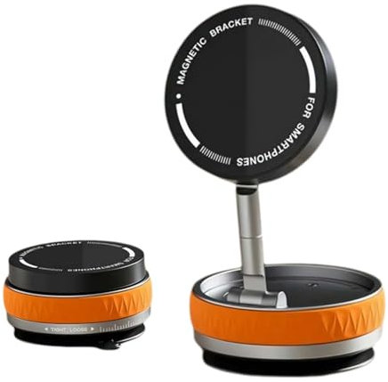 FLKWOP Moft Pivot Pro Gripmaster 360 Magnethalterung, MPP 360° Drehbar 180° Faltbar Vakuum Saugnapf Magnetische Telefonhalterung für Auto/Glatte Oberfläche/Reisen/Fitnessstudio, Universal für alle