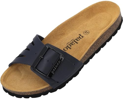 Palado Damen Pantoletten Malta EGS Vent – Sandalen Made in Spain - elegante Hausschuhe mit dämpfendem Kork-Fußbett - elegante Sommerschuhe