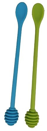 SMASOLO Cuillère à Miel De Qualité Alimentaire avec Manche pour Dégustation Et Service Ustensile De Cuisine Pratique pour Miel Confitures Et Sirops Couleur Aléatoire