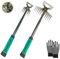 2 Pièce Désherbeur Manuel en Acier Inoxydable,Désherbeur À Main Outils,Arrache Pissenlit,Arrache Mauvaise Herbe,Extracteur Mauvaises Herbes,Outil Désherbage Manuel pour Jardins,Terrasses,Pelouses