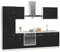 Eleganz 7-teilige Küchenzeile aus Holzwerkstoff - Modern & Platzsparend für Kleine Küchen - Robust & Pflegeleicht - Perfekt für Familienhaushalte