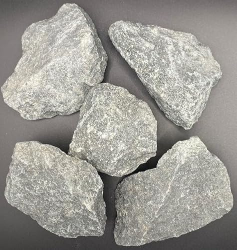 Generisch Hochwertige DIABAS Saunasteine I passend für alle Saunaöfen I hitzebeständig I Körnung 30-60mm - 2,5 Kilogramm
