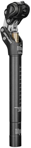 Zoom SP442 Suspension Seatpost – 27.2mm / 30.9mm / 31.6mm Adjustable Shock-Absorbing Bike Seat Post, 45mm Travel Four-Bar Linkage for MTB, Gravel, Road & E-Bikes – Supports Riders up to 242 lbs