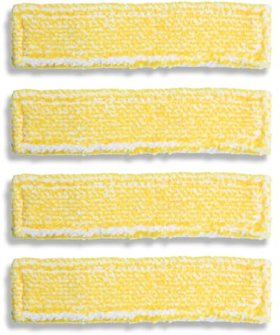 DAQUN 4 Pcs Window Vac Pads, Replacement Pads, Microfibre Re-Usable Cleaning Pads Compatible with Karcher Vw2, For Spray Bottle Use Mop Replacement Pad