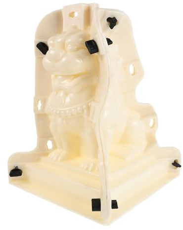 Gadpiparty Molde de León de Hormigón para Jardín Molde para Arte de Balcón y Decoración Exterior Detallado para Figura de León Uso Fundición de Yeso y Esculturas de Cemento
