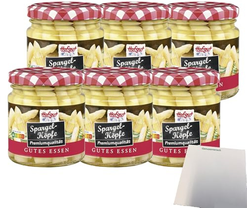 usy Bundle für Hofgut Spargelköpfe VPE (6x212ml Glas) + usy Block