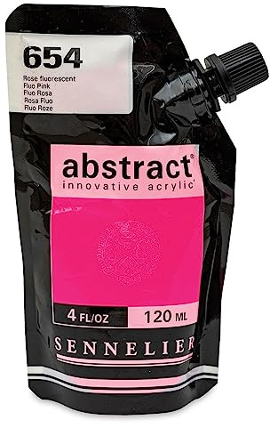 Sennelier Abstrakte Acrylfarbe, 1 Stück, fluoreszierendes Pink