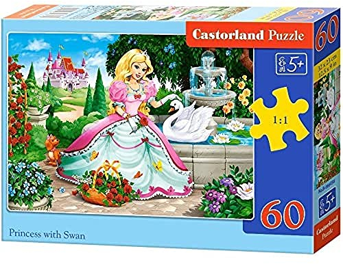 Princess with Swan, Puzzle 60 Teile