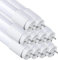 LEDUNI ® Tubo T8 Cristal LED 18W Conexión Un Lateral Luz Blanco Frío 6000K 1200CM (PACK 10)