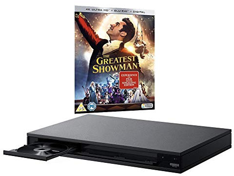 Sony UBP-X800 MULTIREGION Blu-ray Player Bundle with The Greatest Showman Ultra HD 4K Blu-ray Disc