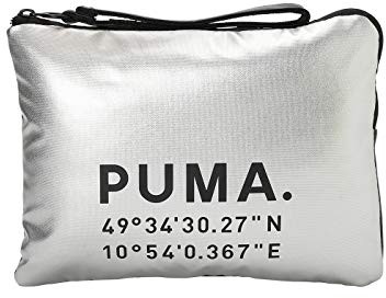 PUMA Damen Prime Time Clutch X-Mas Handtasche, Silver Black, OSFA