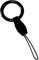 Utopicar Schlüsselanhänger Halter Keychain - Durable Car Key Chain, Hypalon Kevlar Lanyard Rope Compatible with Tesla Model 3, Y, X, S, Rot-rote Schnur, 1.25 ring