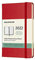 Moleskine Wochenplaner 2022, 12 Monate Wochenkalender, Wochenplaner und Notizbuch, fester Einband, Format Pocket 9 x 14 cm, Farbe Scharlachrot, 144 Seiten