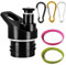 Deolemon Hydro Flask Standard Deckel – Premium 3-in-1 Hydro Flask Cap, Standard Mouth Bite Deckel, Wasserflasche Deckel für Hydro Flask (6 Pack) Bite Lid