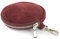 modamoda de P10 / P08 Damen Leder Rauleder Geldbörse Münzgeldbörse Taschenanhänger ø 11,5 cm handmade in Italy, Farbe:Bordeauxrot