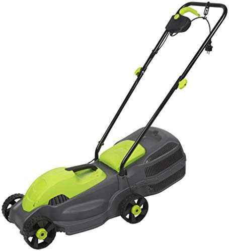 Kinzo Elektro-Rasenmäher - Elektro Mäher - 1100W - mit Auffangbehälter - Schnittbreite 320 mm