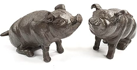 Lot de 2 serre-livres ou butées de porte en fonte Idéal pour les amoureux des animaux et les amateurs de livres