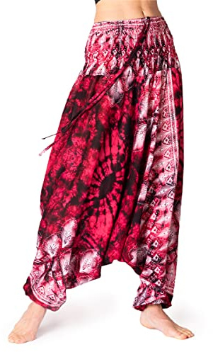 PANASIAM Aladin Pants Batik-Print, XL red