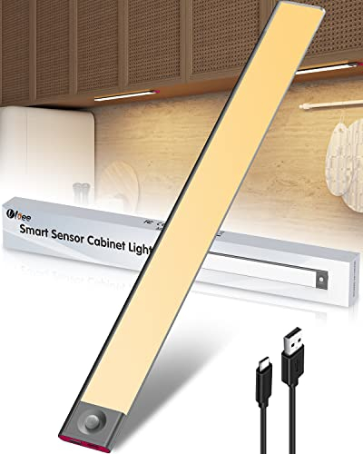 LED Unterbauleuchte Küche Akku Bewegungsmelder, 40cm Dimmbar 72 LED Schrankbeleuchtung Bewegungssensor USB Aufladbar Küchenunterbauleuchte Ohne Kabel Schrankleuchten LED Batterie Küchen Lichtleiste