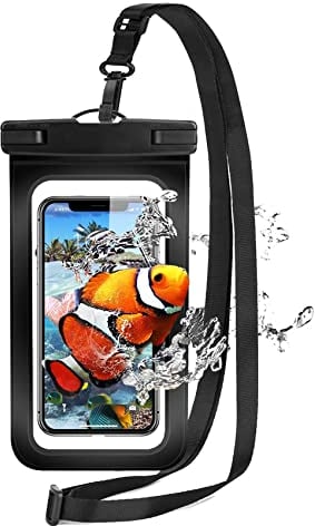 iJiZuo Custodia Impermeabile Smartphone IPX8 con Cordino Regolabile Finestre Trasparenti, per iPhone 13 11 Pro 11 Pro Max 12 Pro 12 Pro Max Samsung Huawei Google OnePlus Xiaomi Redmi Motorola