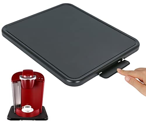 Küchen-Caddy Schiebetablett, Gerät, Kaffeemaschine, Schieber, großes Rolltablett unter dem Schrank, Arbeitsplatte, Aufbewahrung, bewegliche Schieber für Standmixer, Luftfritteuse, Toaster, Mixer mit