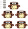 Push Button Catch Door Lock Lot de 5 verrous de meuble pour camping-car, armoire, camping-car, caravane - Marron