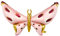 XXL Ballon Schmetterling Folienballon bunter Schmetterling Geschenk Geburtstag Luftballon Deko Frühling Sommerfest Kindergeburtstag Fasching Karneval Mädchen