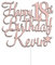 Personalised Happy Birthday Custom Acrylic Cake Topper by KreateSquare | Any Name & Any Age Acrylic Cake Decoration in Rose Gold