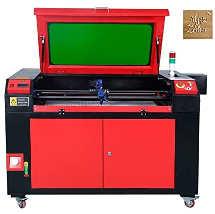 VEVOR Graveur Laser CO2 100 W Machine de Gravure Découpe Table de Travail 600x900 mm Vitesse Gravure 0-800 mm/s Découpe 0-500 mm/s Épaisseur de Gravure 20 mm pour Bois Acrylique Verre 163x101x94,1 cm