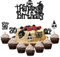 Gyufise 25Pcs RIP 20s Cupcake Toppers Death to My 20s Cake Toppers RIP to My 20s Birthday Decorations Death to My Twenties Party Decorations for Men Women 30th Birthday Party Decorations