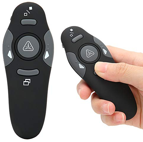 Präsentationsklicker PowerPoint, 2,4 GWireless Presenter Remote Clicker Pointer, Elektronischer Seitenumblätterstift Plug and Play Universal für Mac Keynote Computer Laptop