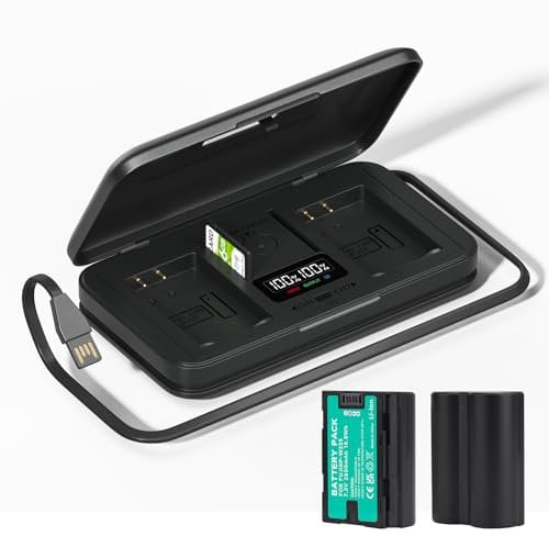 CITYORK NP-W235 Replacement Lithium Battery (2-Pack) 7.4V 2600mAh and Charger for Fujifilm X-H2S, GFX 50S II, GFX 100S, X-T4, VG-XT4 Camera
