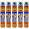 DSTOCK60-5 colles de montage polyuréthane pistolable - Colle polyuréthane non expansive - Pour le collage et montage de matériaux isolants, panneaux XPS et EPS, rouleaux d'étanchéité toiture bitume