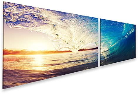 islandburner Bild auf Leinwand Ocean Wave Die Perfekte Weller Für Surfer Bilder Wandbilder Poster