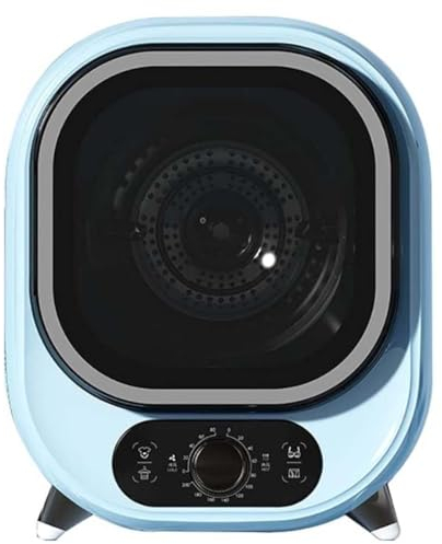 Secadora Pequeña, Condensador Ventilado De 5 Kg - Mini Secadora Giratoria Portátil Y Compacta | Montable En Pared Con Capacidad De Carga De 0,8 Kg - Azul Elegante | Solución Ideal Para Encime(Color:A)