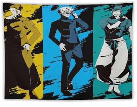 Geto Gojo Toji Poster, Jjk, Bilddruck, Wandkunst, Wandteppich, Gemälde, Wandteppiche, Kunstwerke, Geschenkidee, Raumästhetisch, 152,4 x 203,2 cm