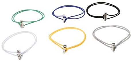 TOPBATHY 6pcs Elastic Trash Bag Fixing Bands Adjustable Garbage Bin Bands Elastic for Trash Can Edge in Mixed Colors 70cm for Kitchen Waste Bin Bag Fasteners
