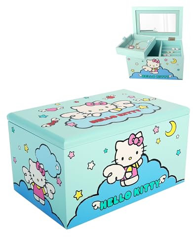 Hello Kitty H K CLOUD JEWELRY BOX WITH TRAY