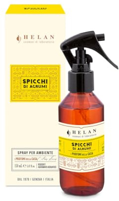 Helan Spicchi di Agrumi - Profumatore per Ambienti, Profumo Ambiente Spray con Arancia Dolce dalle Note Agrumate e Acquatiche - Idee Regalo Deodorante e Profumatori Ambiente, 150 ml - Made in Italy
