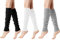 MOAZIFI 3 Paare Stulpen Damen, Leg Warmers, Stulpen Für Damen, Beinstulpen Damen, Beinwärmer, Legwarmers, Für Winterwärmer, Warme Beinstulpen Strick, Beinwärmer Damen(Schwarz, Weiß, Grau)