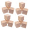 ibasenice 30St Holzblockmodell Holzbausteine Würfel Aktivitätswürfel Holzquadratblöcke zum Bemalen Block quadratisch aus Holz Bastelblöcke aus Holz quadratische Holzblöcke hölzern Khaki